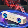 Miniatyrbilde 1 av 5: Surround Sound Bar Wired Computer Speakers Stereo Subwoofer Mini Speaker（Free Size，White）