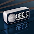 Miniatyrbild 4 av 5: Bluetooth-ljudsystem med rensning, Bluetooth-väckarklockshögtalare (vit)