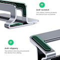 Miniatyrbillede 5 af 5: 20471 Vertikal bærbar computer stand til bærbare computere på 15,6 tommer, justerbar aluminium tablet