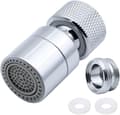 Miniatyrbillede 1 af 5: 360 Drejelig Vandhane Luftblander Messing 2 Tilstande Justerbar Køkkenhane Filter Bobler med DyseadapterFonepro
