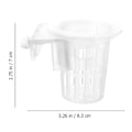 Pikkukuva 3 / 3: 2 kpl vesikasvikorit Hydroponinen kasvikiinnityskori Akvaarion kasvitelinekori Kasviverkko (8,3 x 7 cm, läpinäkyvä)
