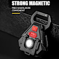 Miniatyrbillede 4 af 5: 1 stk. USB genopladelig mini multifunktions lommelygte COB arbejdslys med stærk magnetisk 7 lystilstande 3 farver