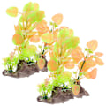Miniatyrbillede 1 af 2: 2 stk. Akvarie Fisk Tank Plastplanter Levende Undervandsplanter Dekorationer Kunstige Vandplanter（15.00X15.00X8.00CM，Som Vist）