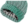 Miniatyrbillede 5 af 5: Vinterhue til kvinder - Chunky Fleece Faux Fur Pom Pom Bobble Hat