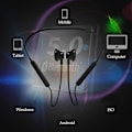 Pikkukuva 3 / 5: Vedenpitävät langattomat Bluetooth 5.0 -kaulanauha-kuulokkeet, urheilulliset magneettiset kuulokkeet, korvan sisäiset nappikuulokkeet, stereokuulokkeet iOS- ja Android-puhelimille