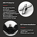 Miniatyrbild 4 av 5: Fällbar garagebelysning, garagebelysning, LED-fällbar belysning, E27 superljus takverkstadsarbete, belysning, LED-arbetsbelysning, inomhusfällbar belysning, garage