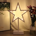 Miniatyrbillede 1 af 5: 20 LED dekorativ lys stjerne kold varm hvid julestjerne lys stjerne dekorativ stjerne
