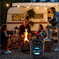 Miniatyrbild 4 av 5: Rea Bluetooth-högtalare med dubbla subwooferbas (svart)