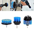 Miniatyrbild 2 av 5: 3 storlekar badrum Crodless Power Scrubber borstborste rengöringsfäste kit_h