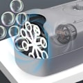 Miniatyrbillede 6 af 7: Boble maskine, automatisk USB bryllup scene boble rekvisitter, sort