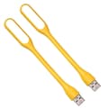Usb-lys, strømsparende, lite nattlys, slange, led-lys, bærbar bruk, plug and play（gul）