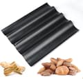Bageform i bageplade med non-stick belægning til bagning (4 rum) kulstofstål
