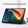 Miniatyrbilde 5 av 5: Premium Stativ Auto Wake/Sleep Ultra Slim Smart Case Cover med for Xiaomi Pad 5 Pro（Style C Xiaomi Pad 5 Pro，Grå）