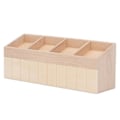 Miniatyrbillede 2 af 5: 1:12 Skala Dukkehus Frugtbod Miniature Display DIY Farvning 4 Gitre Birk Træ Dukkehus Frugt Grøntsag Hylde