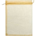 Miniatyrbillede 3 af 4: 50 stk. 8 x 12 tommer gennemsigtig organza gavepose smykkepose fest bryllup