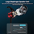 Pikkukuva 4 / 5: Pitkäkestoinen Bluetooth 5.1 -kuuloke Langaton urheilukuuloke Magneettinen kaulapanta Kuulokkeet Hifi-stereokuulokkeet Bluetooth-kuulokkeet mikrofonilla