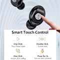 Miniatyrbilde 4 av 5: In-ear-ørepropper Digital Display Touch-Control-øretelefoner Bluetooth 5.0 Hi-Fi TWS-hodetelefoner IPX7
