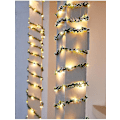 Miniatyrbild 2 av 2: 20 LED konstgjord grön blad rottingirlang ljusslinga vinranka LED koppartråd dekor solcellsdriven-6,6ft-sol