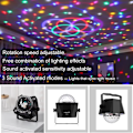 Miniatyrbilde 6 av 7: Disco lysfestlys, LED-farge strobe-lys, scenelys, for fest, bar, hjem