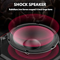 Miniatyrbillede 5 af 5: Bærbar Bluetooth-højttaler med dobbelt subwoofer-bas Bluetooth 5.0 trådløs højttaler understøtter FM-radio lille stereolydsystem