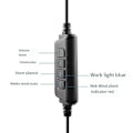 Miniatyrbilde 5 av 5: Kablet USB-headset Call Center-headset med mikrofon Spill Støydempende Over-Ear-hodetelefoner for datamaskin PC bærbar PC（Svart）