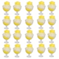 Miniatyrbild 3 av 5: 20 st 1:12 dockhus smoothie DIY rolig simulerad miniatyr smoothie dockhus dekoration tillbehör gul
