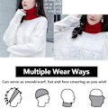 Miniatyrbillede 2 af 5: Fleece Halsvarmer Termisk Snoods Unisex Tyk Vinter Koldt Vejr Strikket（Style4）