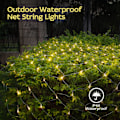 Miniatyrbillede 4 af 5: Net String Lights, 3mx2m Led Net Lights Med Fjernbetjening, Vandtætte Dekorative Net Lights