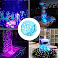 Miniatyrbilde 3 av 5: Badestamplys, 2 stk. nedsenkbare LED-lys med fjernkontroll, vanntett