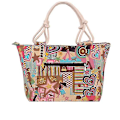 Miniatyrbild 2 av 5: Casual Canvas Bag Shopping Bag En Axel Tryckt Tygväs Canvas Bag