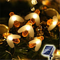 Miniatyrbillede 4 af 5: Julepynt 30 LED solcellelyskæde lille bi udendørs lanternelyskæde havelampe