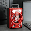 Miniatyrbild 2 av 2: Bluetooth-högtalare Trådlös Bluetooth-högtalare K Song Volym Hem Utomhus Mobiltelefon Kort Subwoofer Bärbar Högtalare(Röd)