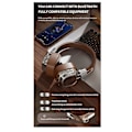 Miniatyrbilde 5 av 5: Bluetooth 5.3 Retro Trådløst Headset Tung Bass Hodetelefoner Mobil Datamaskin Multifunksjonelt Headset,A（Kul Svart）