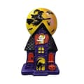 Halloween-spøkelseshus-statue i harpiks med heks og spøkelse til borddekorasjon small