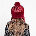 Miniatyrbillede 3 af 5: Varmende Faux Fur Trapper Hat til kvinder, Pelsagtig varm mongolsk russisk bomber (Style7)
