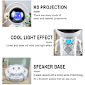 Miniatyrbillede 5 af 5: Bluetooth Astronaut Stjerne Soveværelse Farverig Projektion Rummand Ornamenter Nat