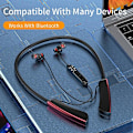 Pikkukuva 2 / 5: Langaton Bluetooth 5.2 -kuuloke, pitkä valmiusaika, Hifi-stereonauha, urheilukuulokkeet, kädet vapaana -kuulokkeet, melunvaimennus, Bluetooth-kuuloke