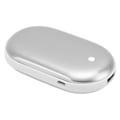 Pikkukuva 2 / 5: 2024Taskulämmitin Alumiiniseos 2400mah USB Mini Power Bank Talviretkeilyyn Ulkoiluun Hopea
