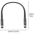 Miniatyrbillede 5 af 5: Led Hals Læselampe, Håndfri Boglamper Til Læsning Om Natten, Usb Genopladelig (sort) Hy