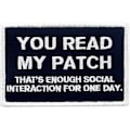 Miniatyrbillede 1 af 4: Du læser min patch, der er nok social interaktion for en dags taktisk patch - broderet moralapplikation