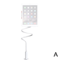 Miniatyrbilde 2 av 5: Universal Lazy Mobiltelefon Gooseneck Stativholder Fleksibel Seng Bordbordsklemme（Hvit）