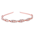 Miniatyrbilde 1 av 5: Blomsterdesign Rhinestone Crystal Bryllups Hodebånd Brud Hodeplagg Enkelt Design Brud Hodebånd