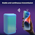 Pikkukuva 5 / 5: Langattomat Bluetooth-kaiuttimet, joissa on viisi värikkään valon tehostetta, subwoofer, HiFi-ääni, suuri tehoinen ääni