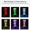 Miniatyrbilde 5 av 8: LED dekorativt lys LED dekorativt lys, lavalampe med 7 fargeendringer for hjemmet, opplev \"undervanns\"-verdenen, svart