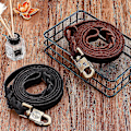 Miniatyrbilde 4 av 5: Hundetreningsbånd med krok, kraftig hundebånd for store, mellomstore og små hunder（1,2 bred，brun jernkrok）