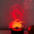 3D Illusion Lampa LED Anime Karaktär Nattlampa