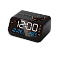 Miniatyrbild 1 av 3: Väckarklocka med radio LED digital klocka dubbla USB-laddning sovande timer 12/24hr snooze väckarklocka