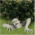 STATUE - STATUETTE - Zombiehavestatue til Halloween - Halloweenpynt til terrasse, græsplæne, have, gave