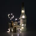 Solcellsdriven vinkorkformad ljusslinga 10 LED nattlampa cool