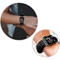 Miniatyrbild 5 av 5: Kompatibel Apple Watch Series 7 41mm Scrunchie-band, Mjukt Tryckt Elastiskt Scrunchie-band för Apple Watch Series 7/SE/6/5/4/3/2/1 38mm 40mm 41mm